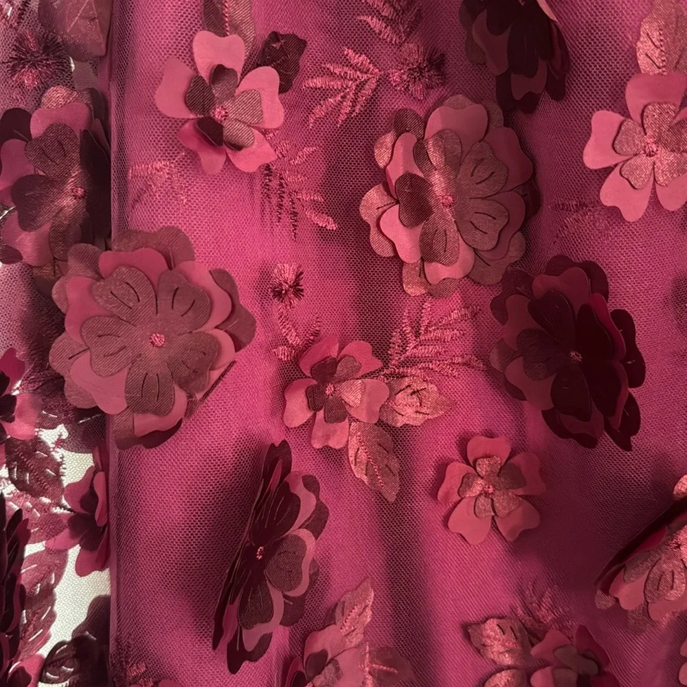 Anthropologie 3D floral maxi skirt - Picture 3 of 9